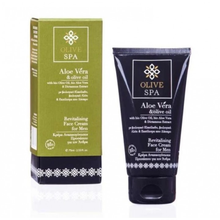 Olive Spa Aloe Vera Κρέμα Αναζωογόνησης Προσώπου για τον Άνδρα
