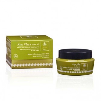 Olive Spa Aloe Vera Reparierende und rekonstruierte Haarmaske