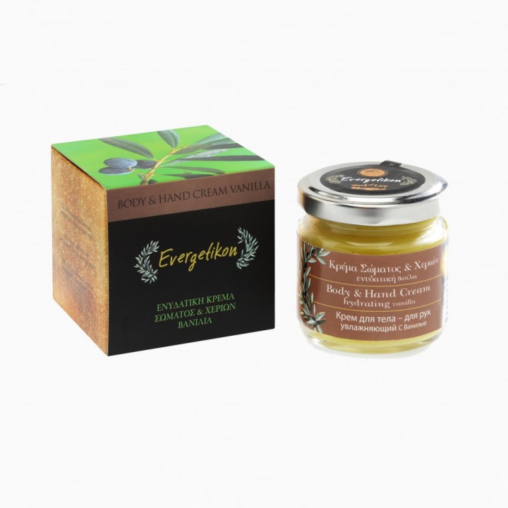 Evergetikon Körper- und Handcreme mit feuchtigkeitsspendender Vanille