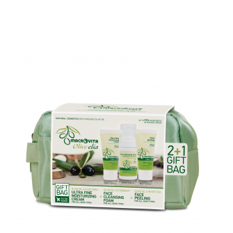 Olivelia Ultrafeine Feuchtigkeitscreme - Gesichtspeeling - Gesichtsreinigungsschaum 3 in 1