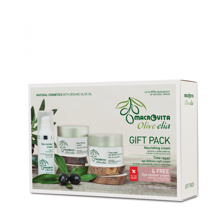 Olivelia Pflegende Creme - Time Repair Age Defense Nachtcreme - Augenkonturcreme