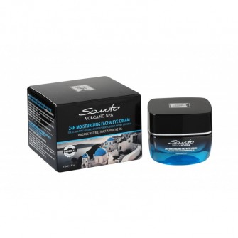 Santo Spa Befeuchtungscreme für Gesicht und Augen mit 24-Stunden Aktion 2 in 1