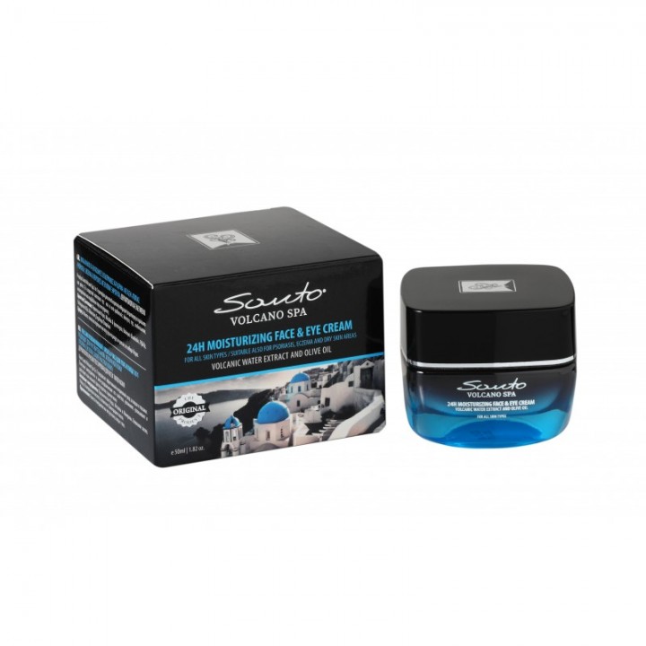 Santo Spa Befeuchtungscreme für Gesicht und Augen mit 24-Stunden Aktion 2 in 1