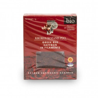 Organische griechische rote Safran Staubblätter