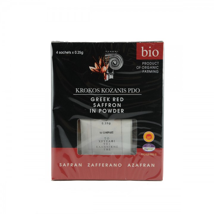 Organisches rotes Krokuspulver