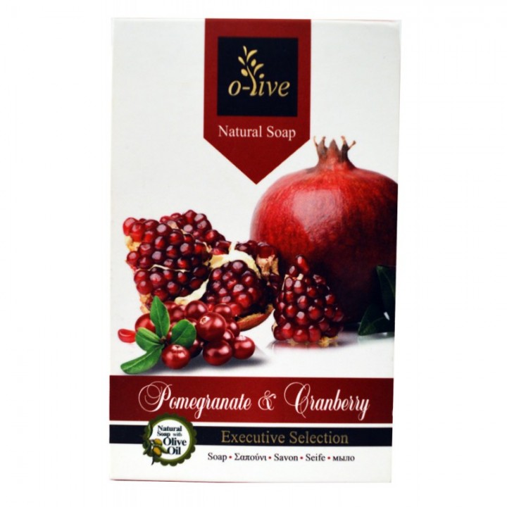 O-live Granatapfel-Cranberry-Seife mit nativem Olivenöl extra