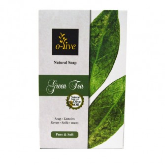 O-live Grüntee-Seife mit nativem Olivenöl extra