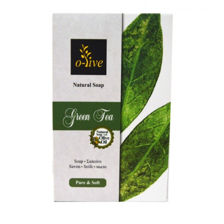 O-live Grüntee-Seife mit nativem Olivenöl extra